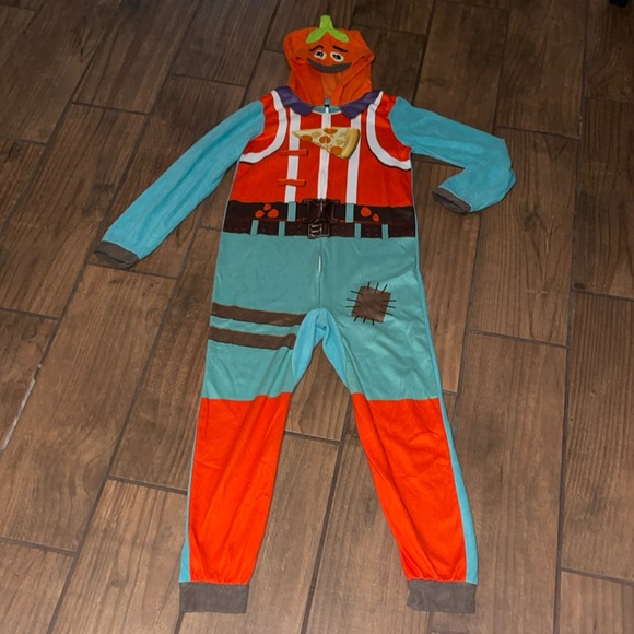 Fortnite Tomatohead Rare Outfit Battle Royal costume/onesie/bodysuit/sleepwear - Picture 1 of 7